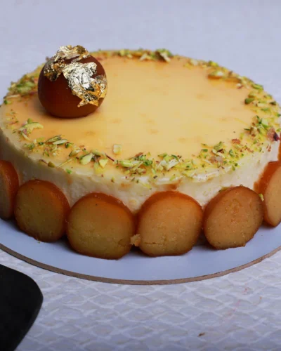 Gulab Jamun Cheese cake